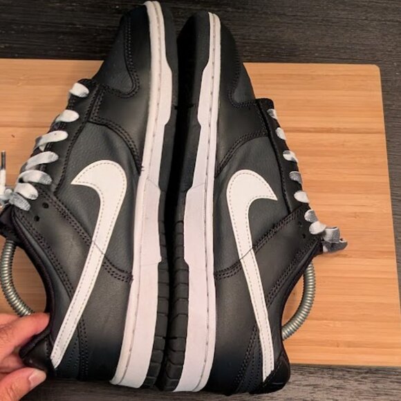 NIKE Dunk Low Reverse Black Panda Sneakers DJ6188-002 - Picture 7 of 9